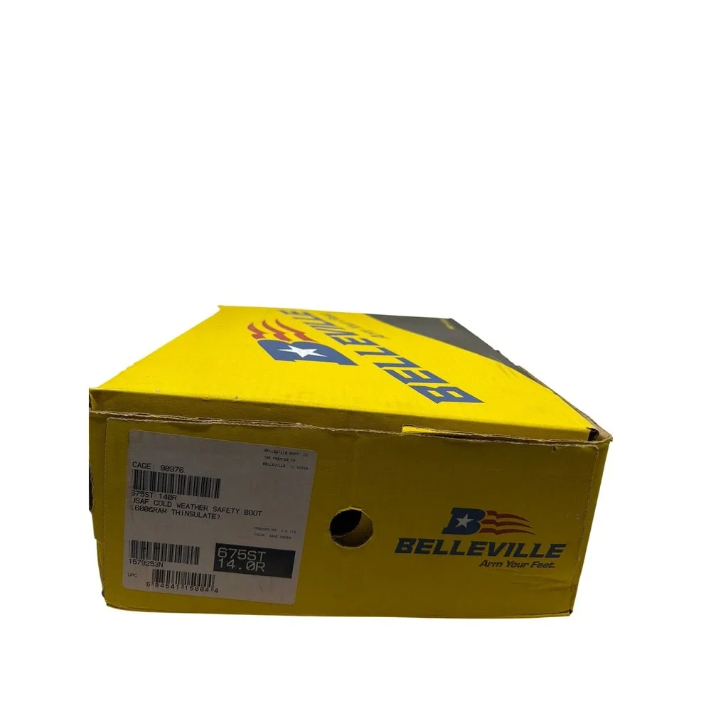 Belleville 675ST Boots Mens 14R Sage Green New‎ Steel Toe Cold Weather GORE-TEX